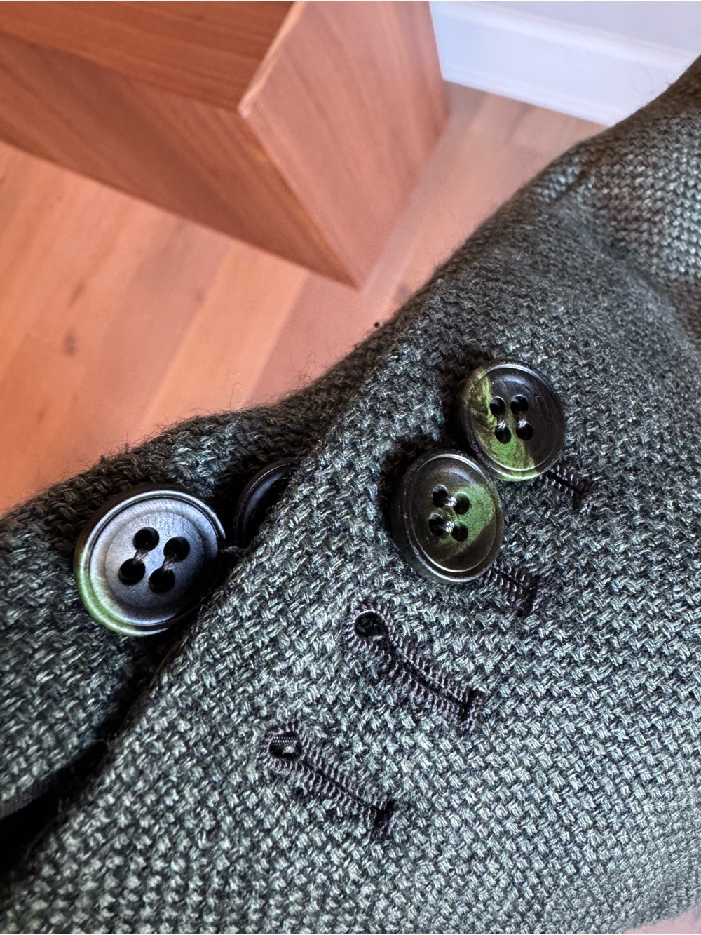 Kiton Napoli Men’s Cashmere Silk Linen Blazer Made in Italy Green - Picture 5 of 5